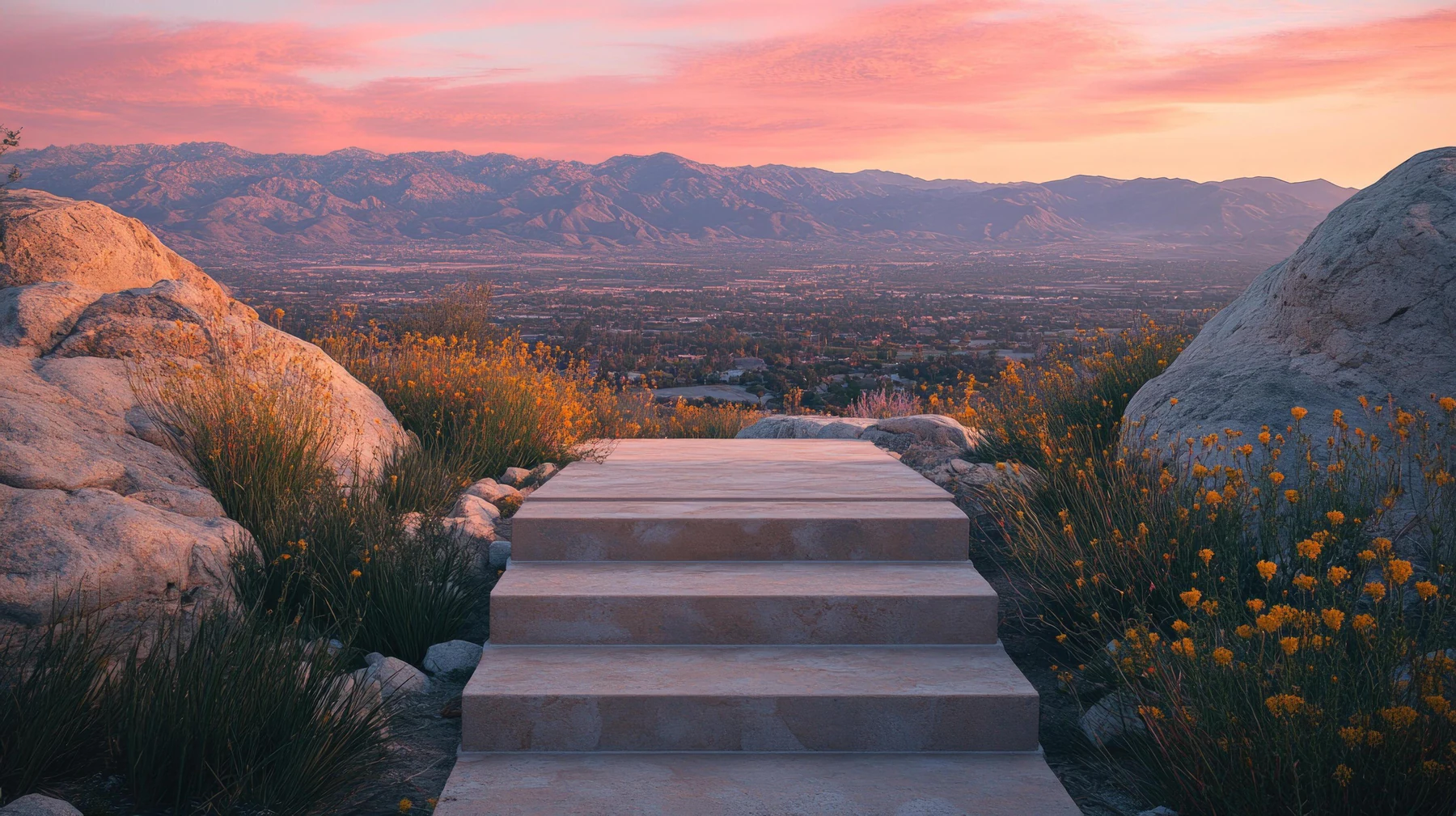 Sunland, California landscape and real estate